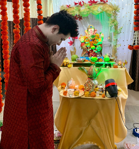 Here's How Anusheel Chakrabarty Celebrated Ganesh Utsav